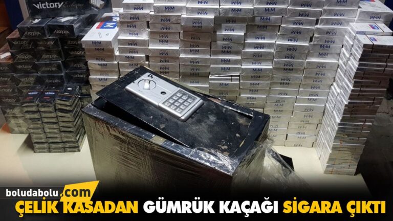ÇELİK KASADAN GÜMRÜK KAÇAĞI SİGARA ÇIKTI