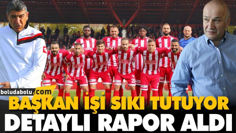 BAŞKAN ÇARIKCI İŞİ SIKI TUTUYOR
