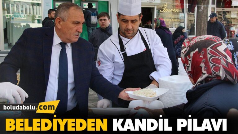 BELEDİYEDEN KANDİL PİLAVI
