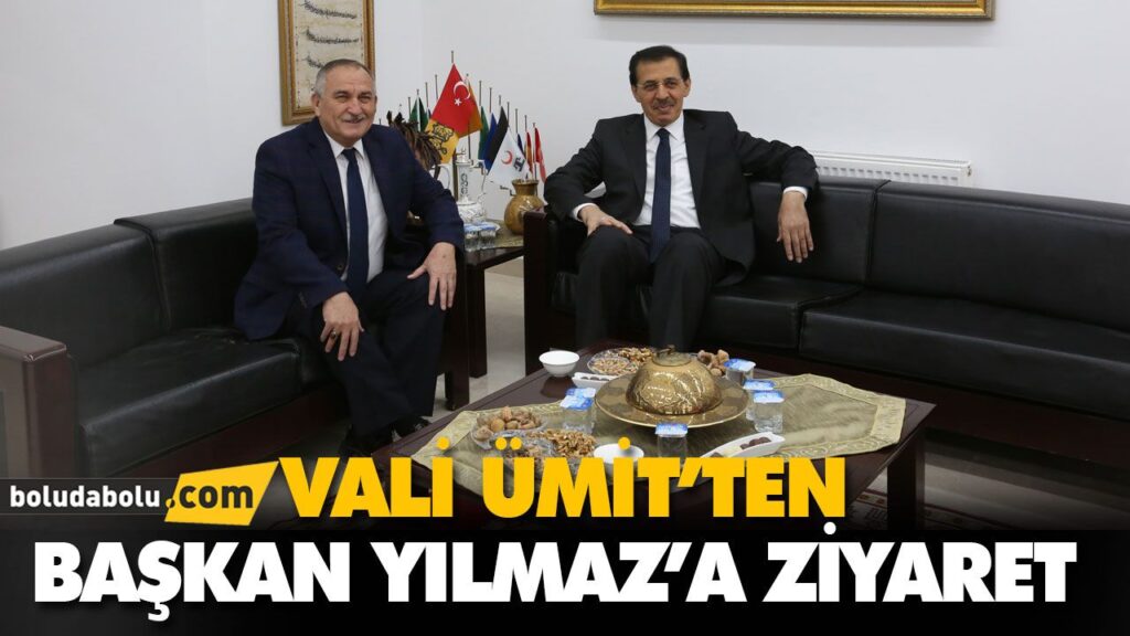 VALİ ÜMİT’TEN, BAŞKAN YILMAZ’A ZİYARET VALİ ÜMİT’TEN, BAŞKAN YILMAZ’A ZİYARET