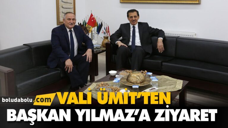 VALİ ÜMİT’TEN, BAŞKAN YILMAZ’A ZİYARET