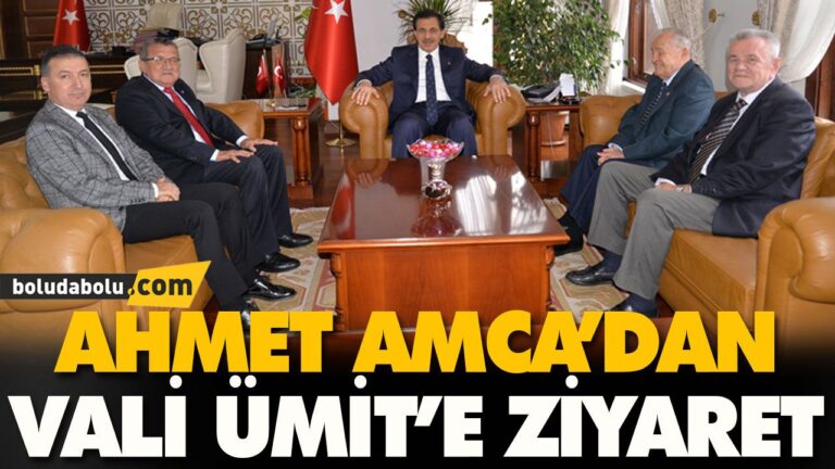 AHMET AMCA’DAN VALİ ÜMİT’E ZİYARET