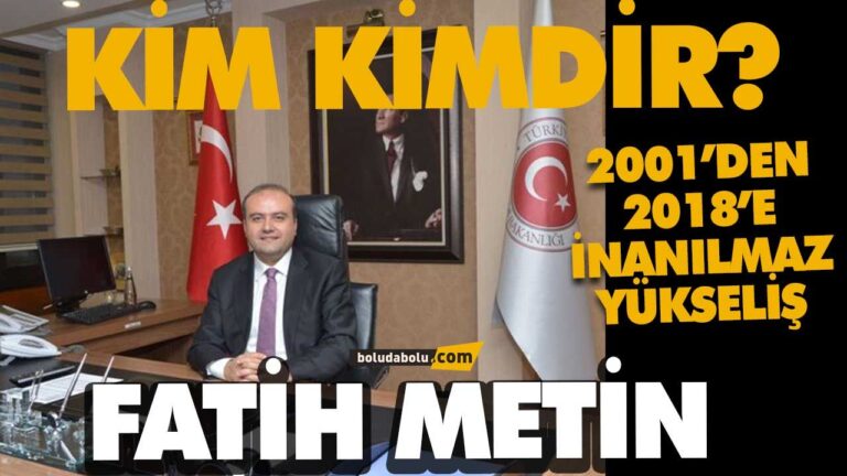 AK PARTİ BOLU BELEDİYE BAŞKAN ADAYI FATİH METİN KİMDİR ?