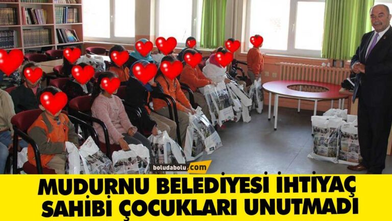 MUDURNU BELEDİYESİ İHTİYAÇ SAHİBİ ÇOCUKLARI UNUTMADI