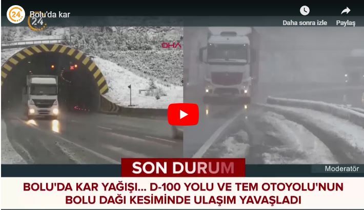 BOLU KAR YAĞIŞI BOLU KAR YAĞIŞI