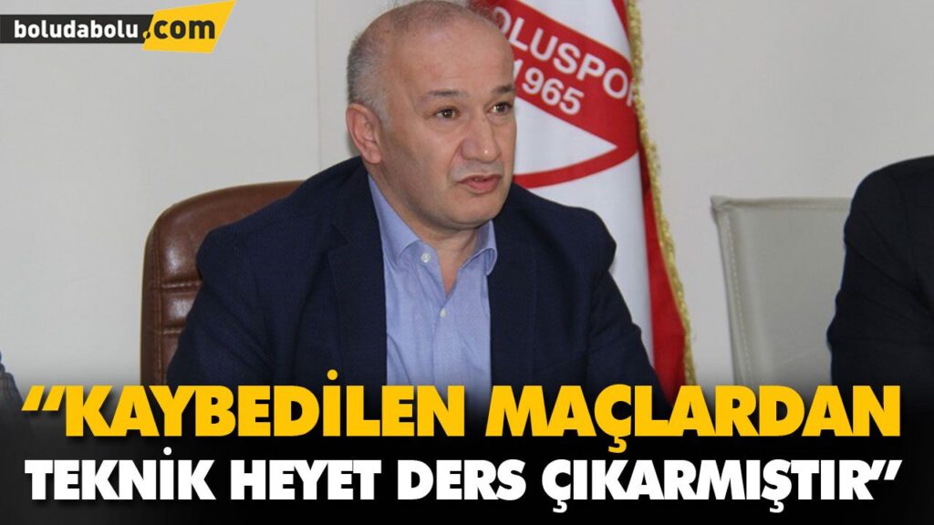 “KAYBEDİLEN MAÇLARDAN TEKNİK HEYET DERS ÇIKARMIŞTIR” “KAYBEDİLEN MAÇLARDAN TEKNİK HEYET DERS ÇIKARMIŞTIR”