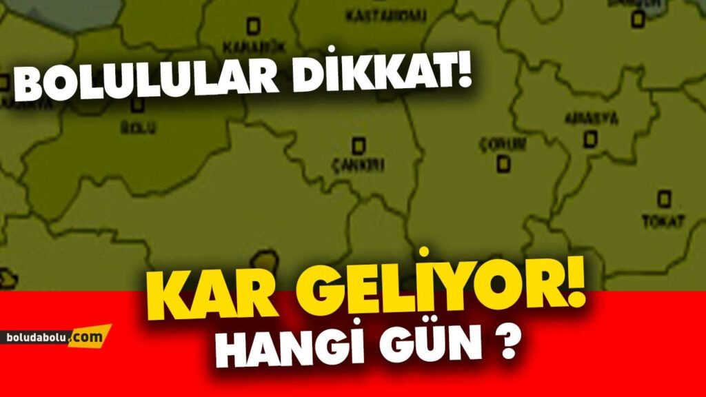 Kar geliyor | Bolu Kar geliyor | Bolu