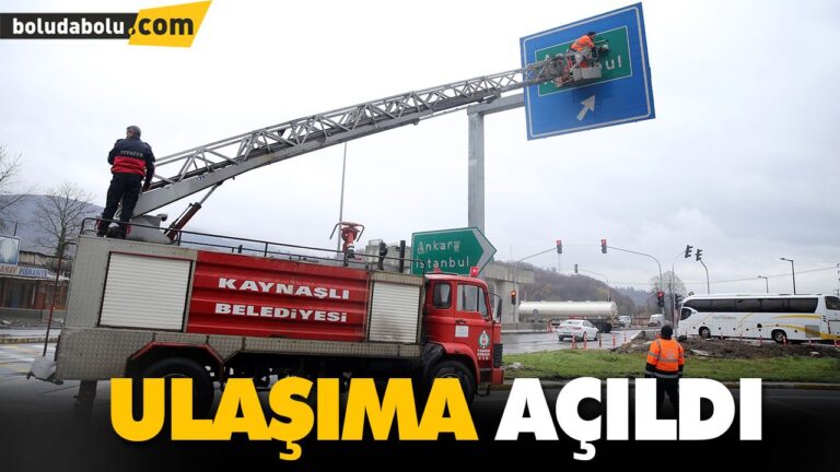 ULAŞIMA AÇILDI