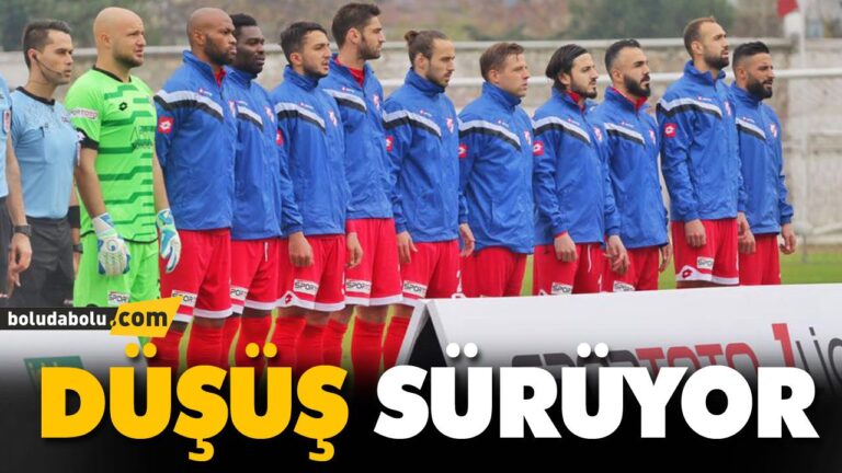 BOLUSPOR’DA DÜŞÜŞ SÜRÜYOR