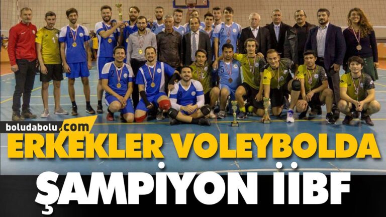 ERKEKLER VOLEYBOLDA ŞAMPİYON İİBF