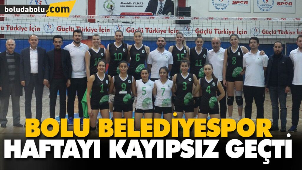 BOLU BELEDİYESPOR HAFTAYI KAYIPSIZ GEÇTİ BOLU BELEDİYESPOR HAFTAYI KAYIPSIZ GEÇTİ