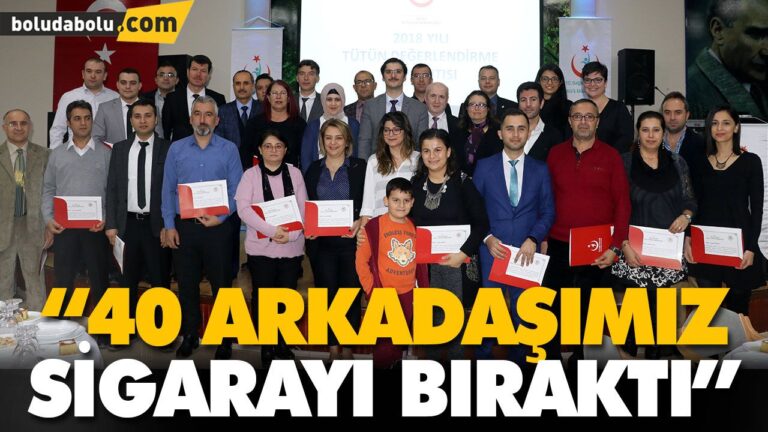 “40 ARKADAŞIMIZ SİGARAYI BIRAKTI”