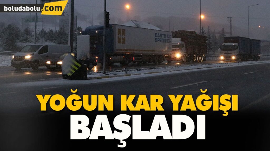 BOLU DAĞI’NDA YOĞUN KAR YAĞIŞI