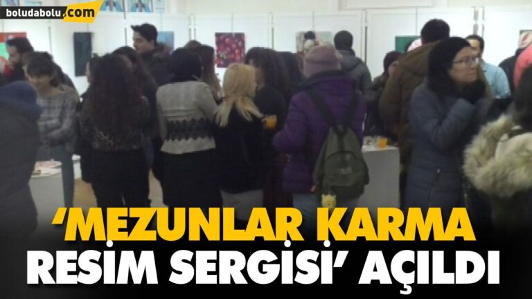 ‘MEZUNLAR KARMA RESİM SERGİSİ’ AÇILDI