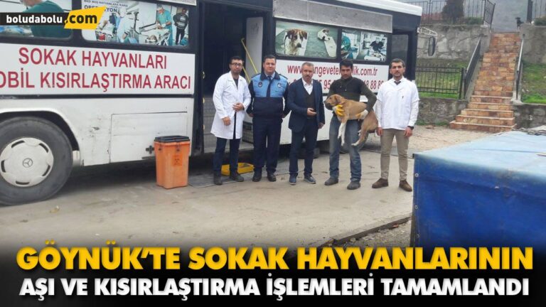 GÖYNÜK’TE SOKAK HAYVANLARININ AŞI VE KISIRLAŞTIRMA İŞLEMLERİ TAMAMLANDI