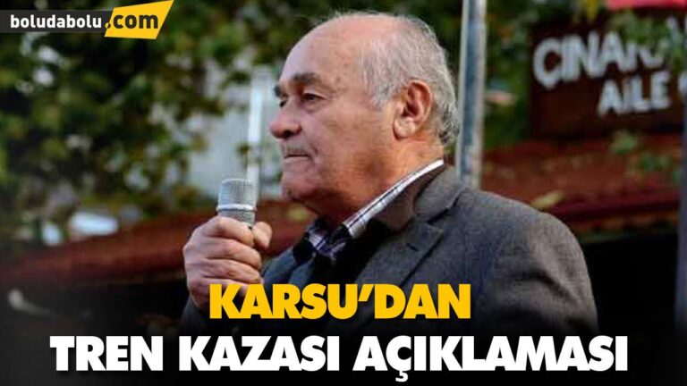 KARSU’DAN TREN KAZASI AÇIKLAMASI