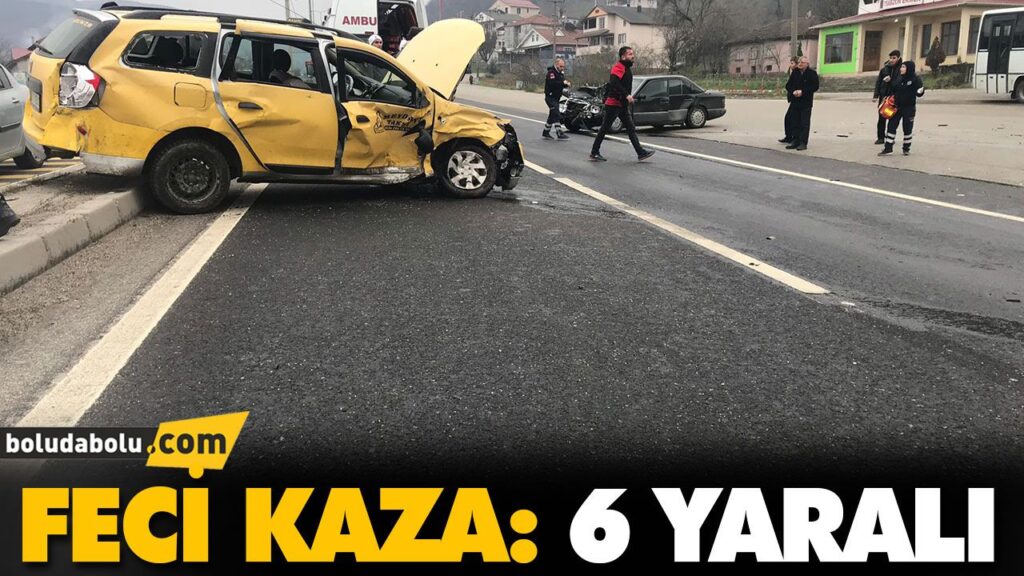 FECİ KAZA: 6 YARALI FECİ KAZA: 6 YARALI