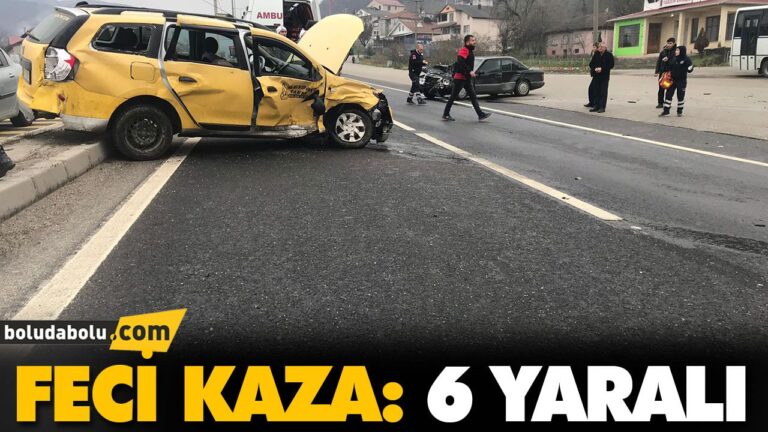 FECİ KAZA: 6 YARALI