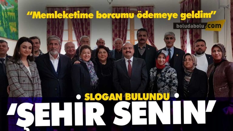 “Yeni dönemde sloganının ‘Şehir Senin’ olacak”