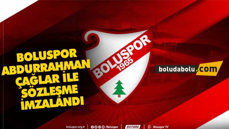 BOLUSPOR ABDURRAHMAN ÇAĞLAR İLE SÖZLEŞME İMZALANDI