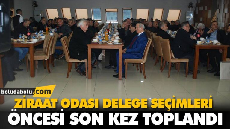 ZİRAAT ODASI KÖY MUHTARLARIYLA BİR ARAYA GELDİ