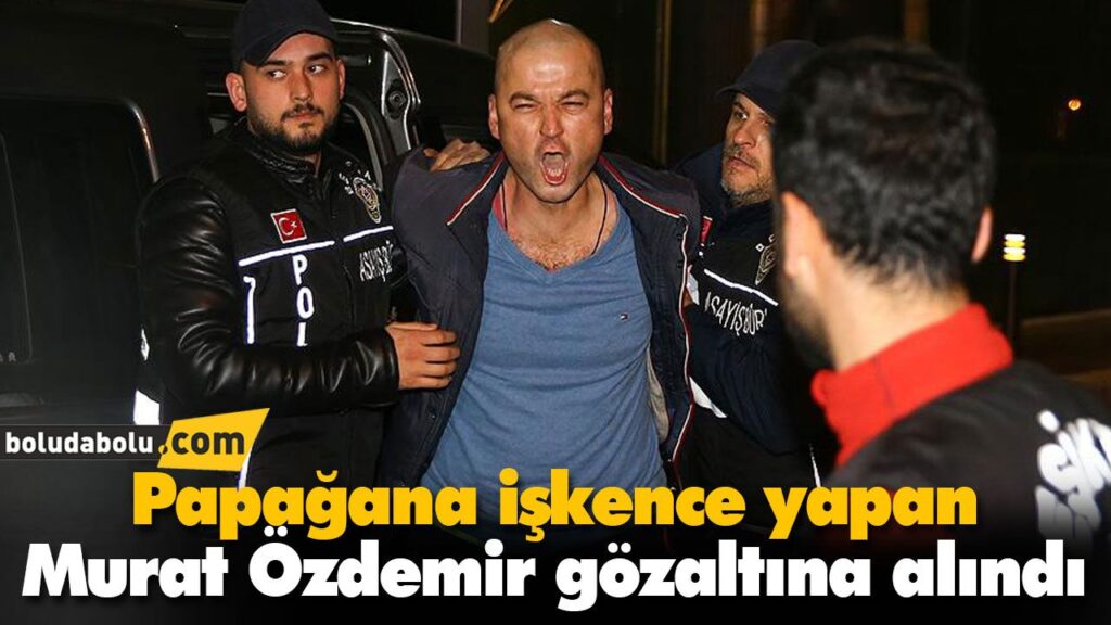 Papağana işkence yapan Murat Özdemir gözaltına alındı