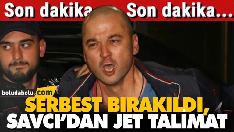 Serbest bırakıldı, savcı’dan jet talimat