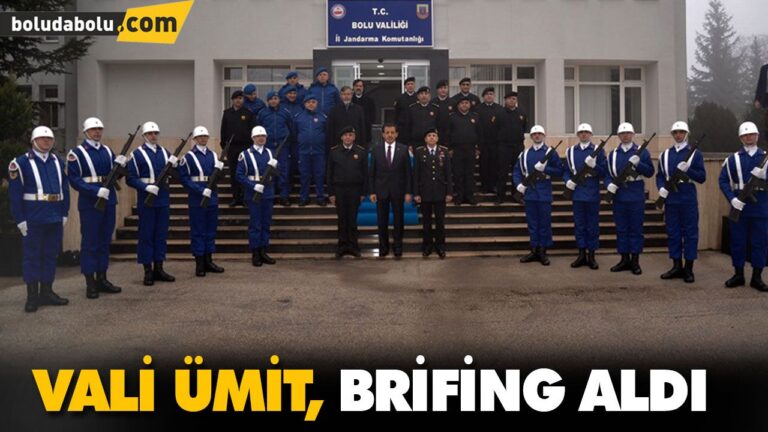 VALİ ÜMİT, BRİFİNG ALDI