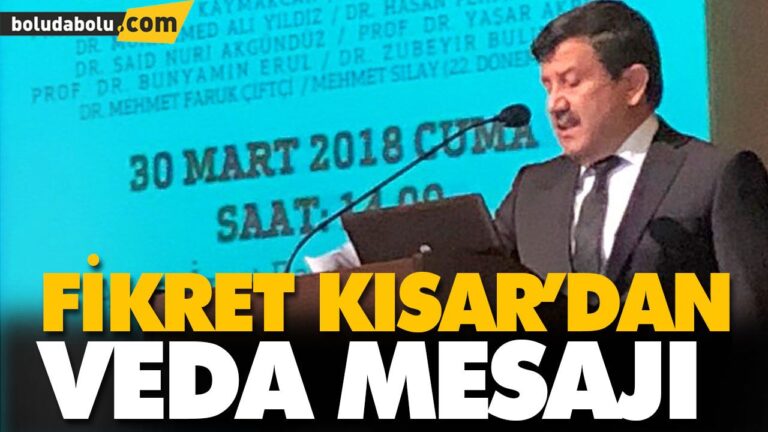 Fikret Kısar’dan veda mesajı