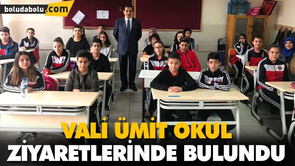 VALİ ÜMİT OKUL ZİYARETLERİNDE BULUNDU VALİ ÜMİT OKUL ZİYARETLERİNDE BULUNDU