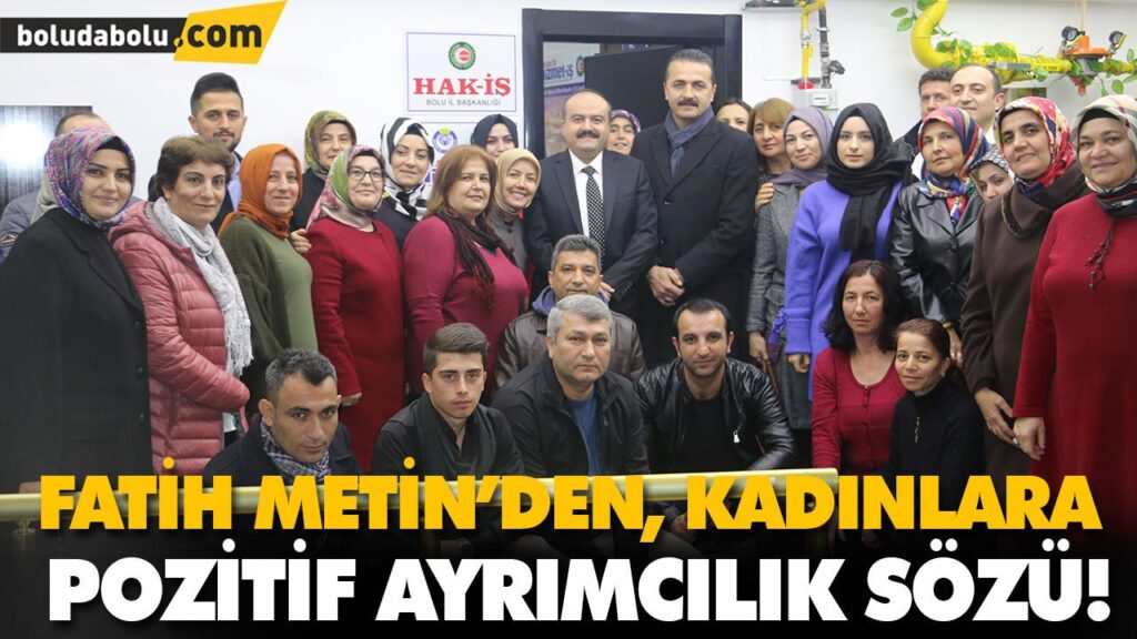 FATİH METİN’DEN KADINLARA POZİTİF AYRIMCILIK SÖZÜ! FATİH METİN’DEN KADINLARA POZİTİF AYRIMCILIK SÖZÜ!