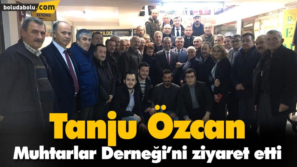 Tanju Özcan Muhtarlar Derneği’ni ziyaret etti Tanju Özcan Muhtarlar Derneği’ni ziyaret etti