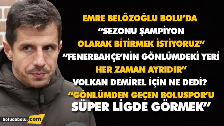 EMRE BELÖZOĞLU BOLU’DA