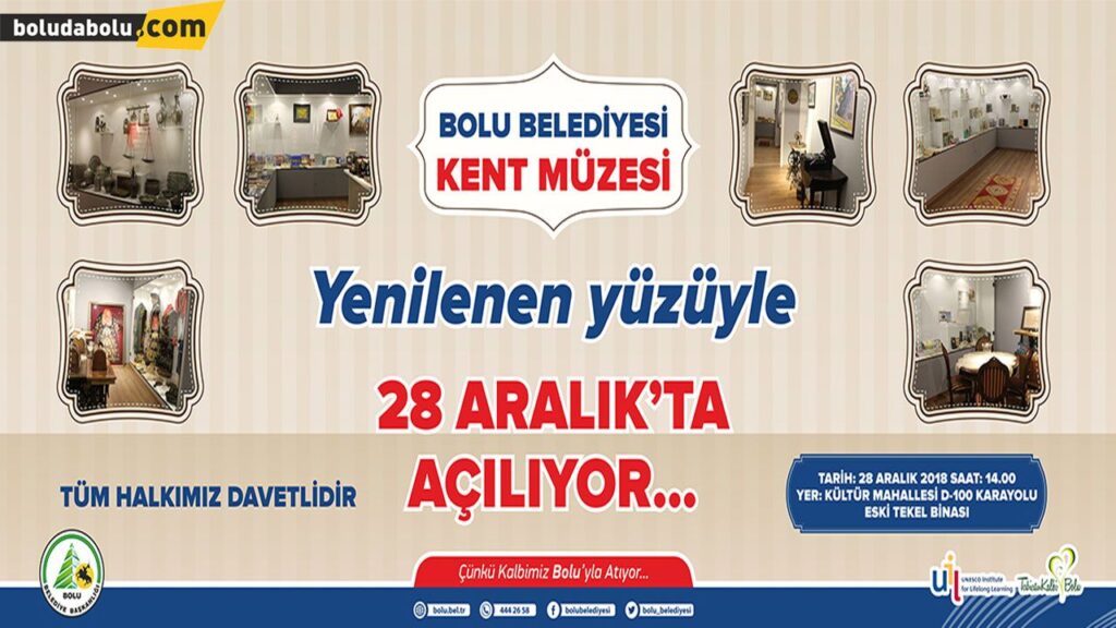 BOLU KENT MÜZESİ AÇILIYOR BOLU KENT MÜZESİ AÇILIYOR