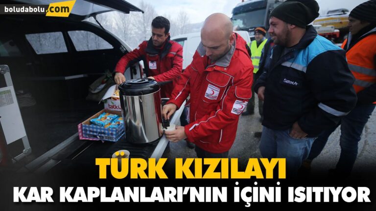 TÜRK KIZILAYI KAR KAPLANLARI’NIN İÇİNİ ISITIYOR