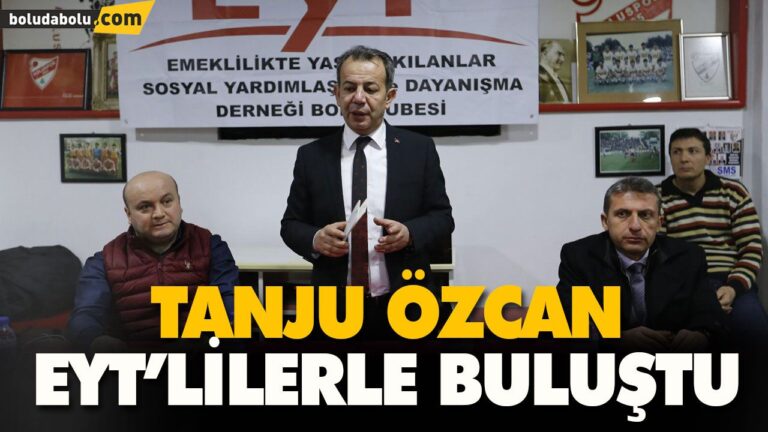 TANJU ÖZCAN EYT’LİLERLE BULUŞTU