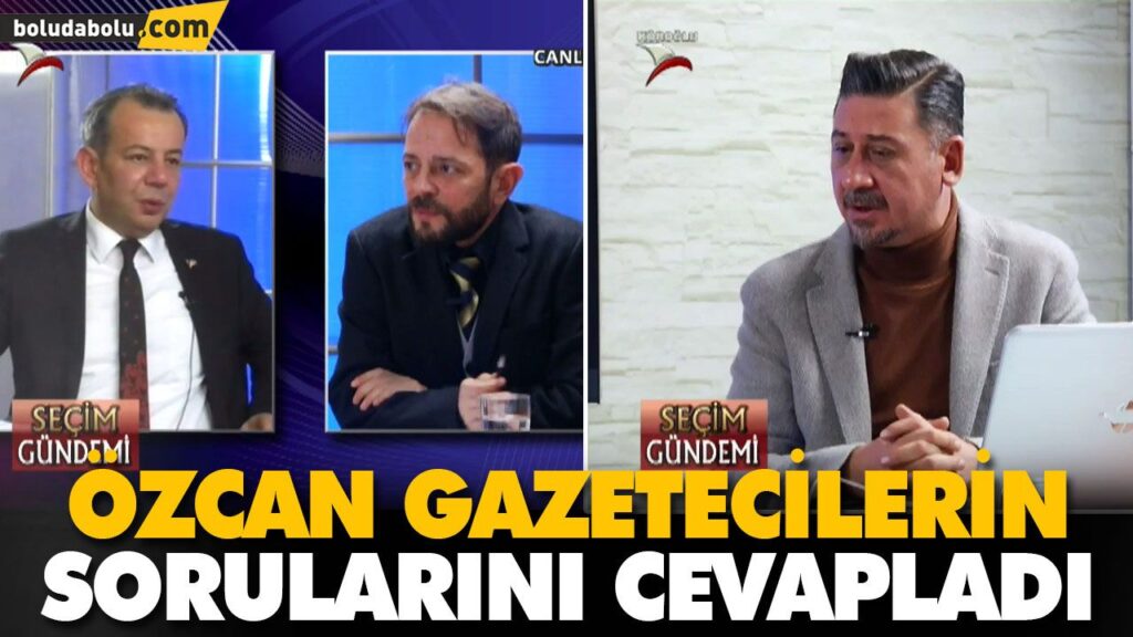 ÖZCAN GAZETECİLERİN SORULARINI CEVAPLADI ÖZCAN GAZETECİLERİN SORULARINI CEVAPLADI