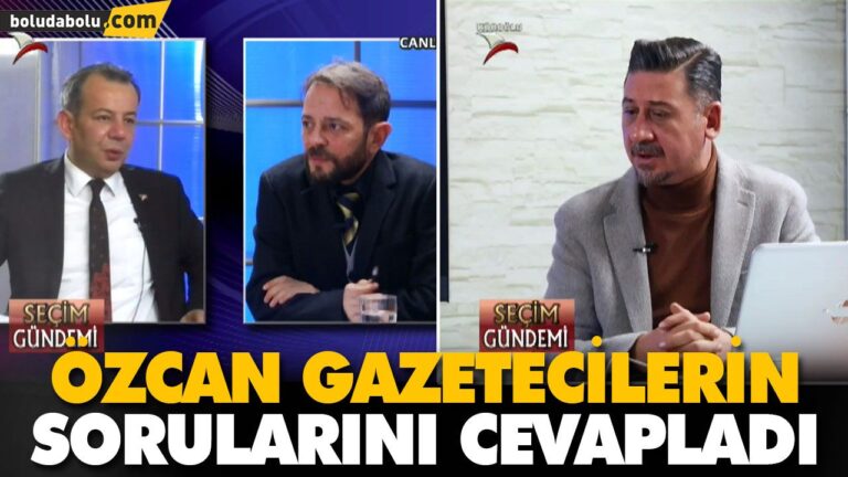 ÖZCAN GAZETECİLERİN SORULARINI CEVAPLADI