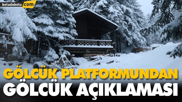 GÖLCÜK PLATFORMUNDAN GÖLCÜK AÇIKLAMASI
