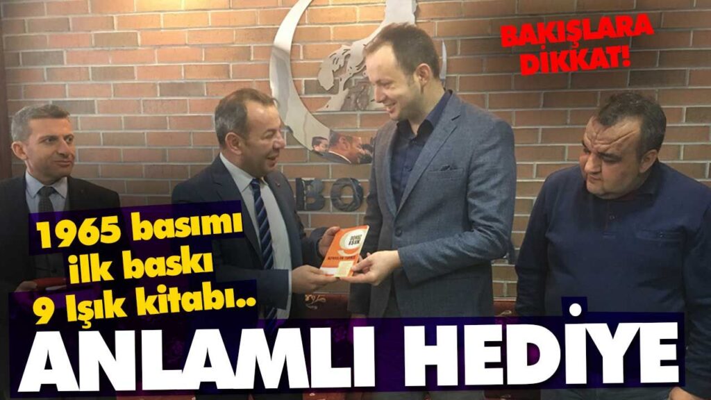Tanju Özcan Bolu Ülkü Ocaklarına anlamlı hediye Tanju Özcan Bolu Ülkü Ocaklarına anlamlı hediye