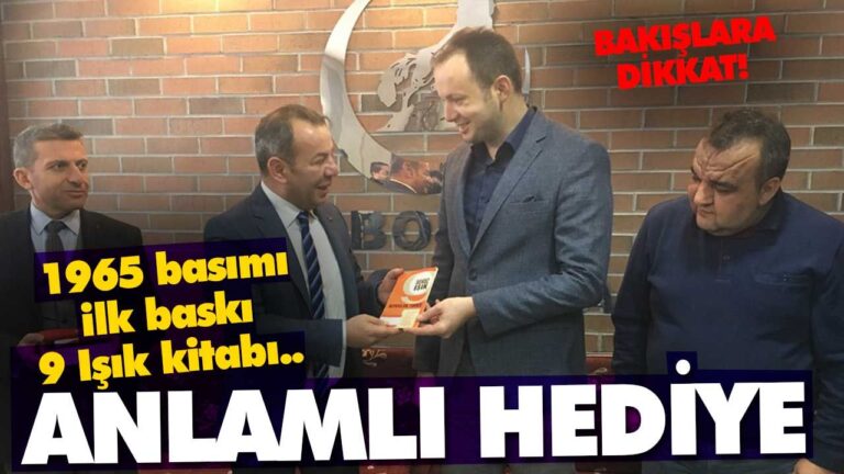Tanju Özcan Bolu Ülkü Ocaklarına anlamlı hediye