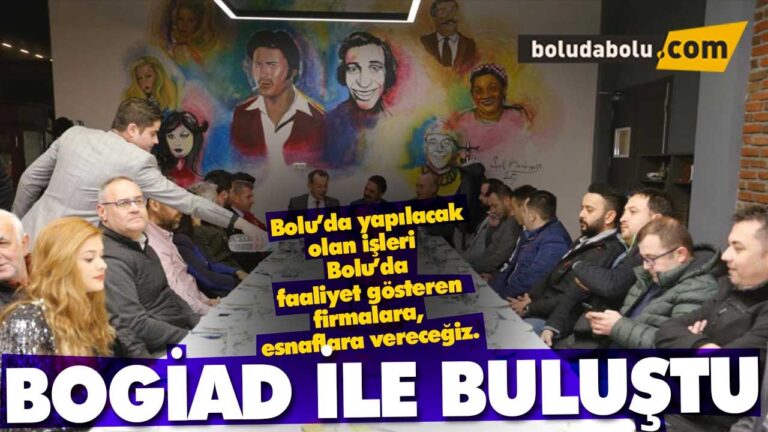 TANJU ÖZCAN BOGİAD İLE BULUŞTU