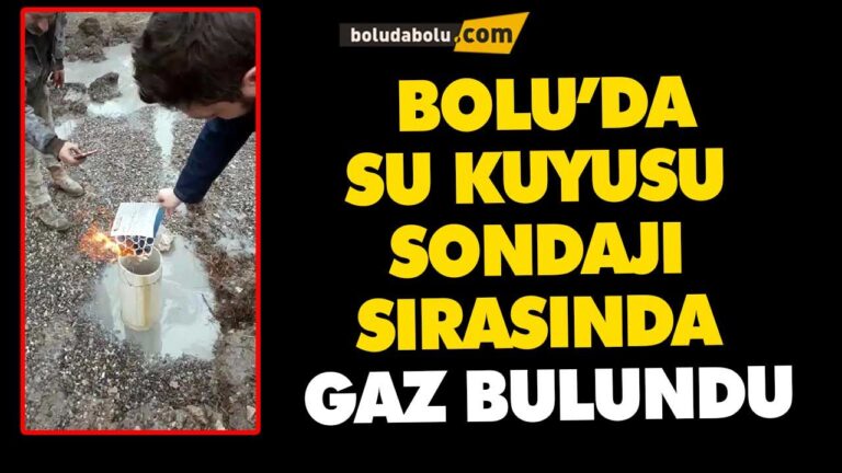 SU KUYUSU SONDAJI SIRASINDA GAZ BULUNDU