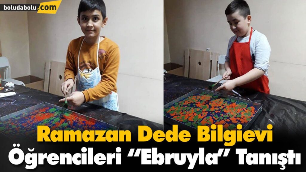 Ramazan Dede Bilgievi Öğrencileri “Ebruyla” Tanıştı Ramazan Dede Bilgievi Öğrencileri “Ebruyla” Tanıştı