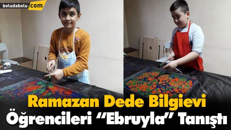 Ramazan Dede Bilgievi Öğrencileri “Ebruyla” Tanıştı