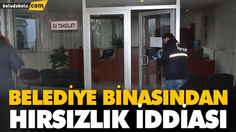 BELEDİYE BİNASINDAN HIRSIZLIK İDDİASI