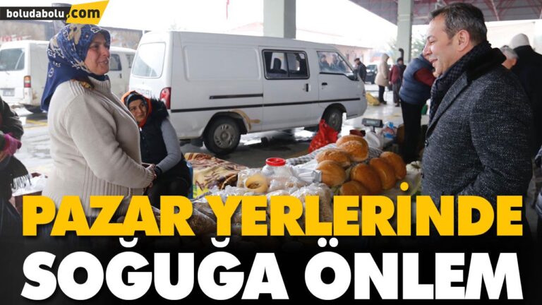 PAZAR YERLERİNDE SOĞUĞA ÖNLEM
