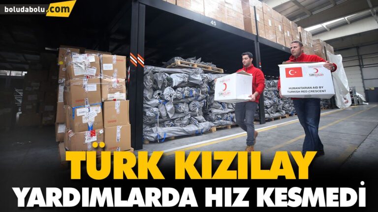 TÜRK KIZILAY YARDIMLARDA HIZ KESMEDİ