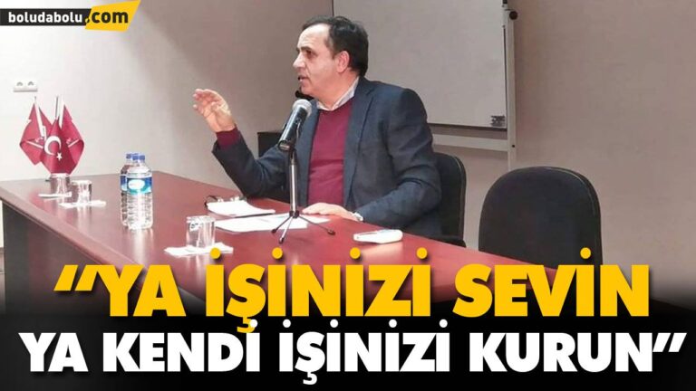 TÜRKER ATEŞ’TEN ÖĞRENCİLERE TAVSİYE “YA İŞİNİZİ SEVİN YA KENDİ İŞİNİZİ KURUN”