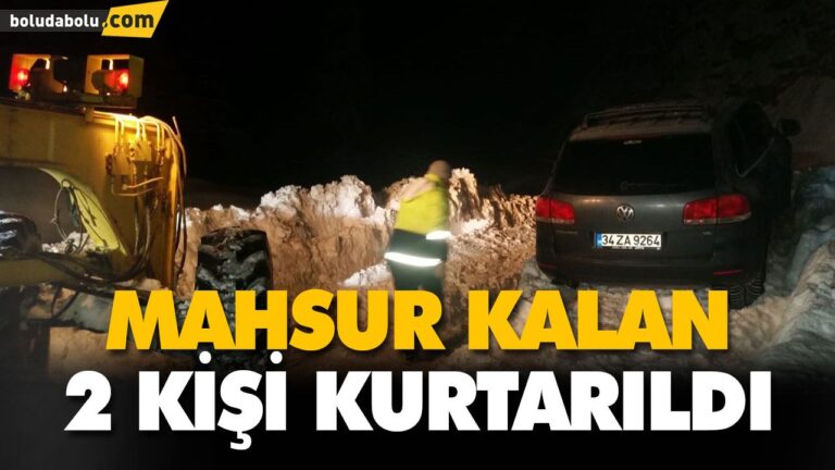 MAHSUR KALAN 2 KİŞİ KURTARILDI